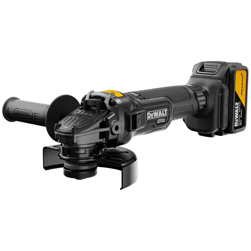 Set 2 scule Dewalt McLaren F1 Team: DCD86MP, DCG45MP, 2 x acumulatori 5 Ah, incarcator, TSTAK MIDBOX