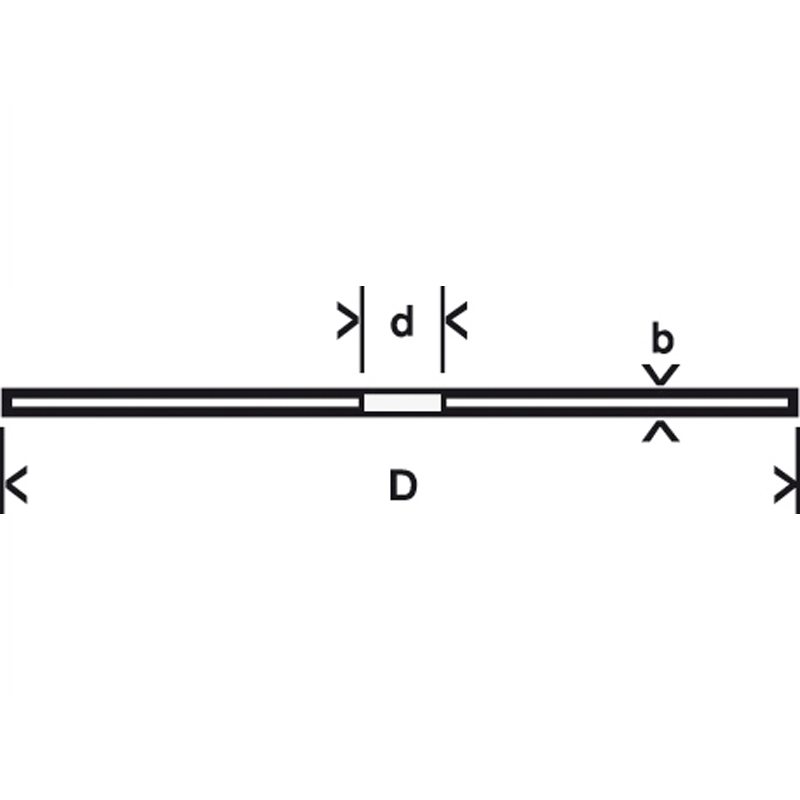 Disc taiere standard BOSCH LINE pentru metale, 125x1x22.23 mm