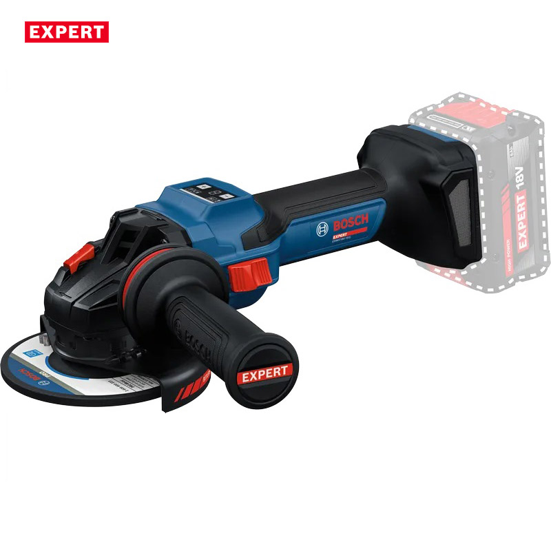 Polizor unghiular cu acumulatori 18V Li-Ion,  BOSCH BITURBO Profesional EXPERT L-BOXX, 125 mm, tip EXWS 18V-15PS EXPERT SOLO
