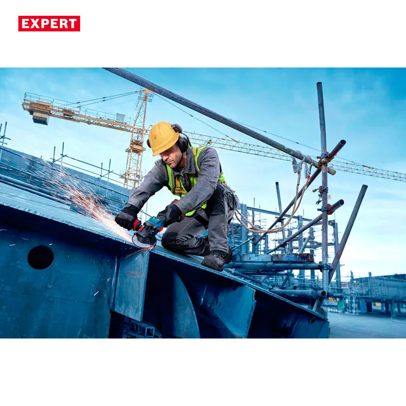 Polizor unghiular cu acumulatori 18V Li-Ion,  BOSCH BITURBO Profesional EXPERT L-BOXX, 125 mm, tip EXWS 18V-15PS EXPERT SOLO