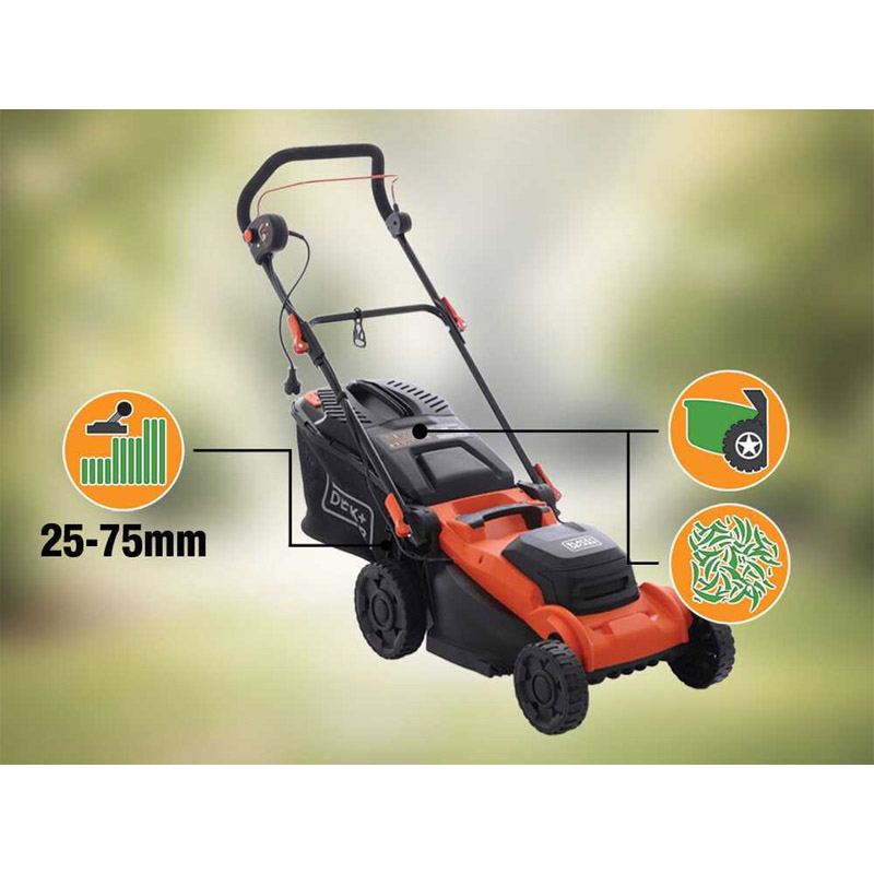 Masina electrica de tuns iarba Black&Decker BEMWP340-QS, 1400W, 34cm
