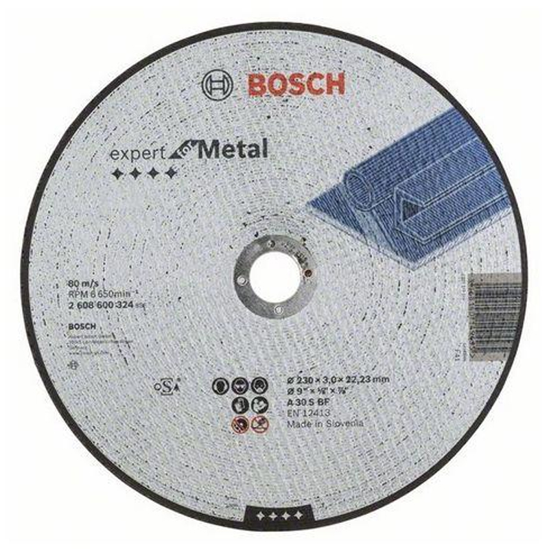 Disc taiere metal, drept, 230x22.2x3.0 mm, BOSCH