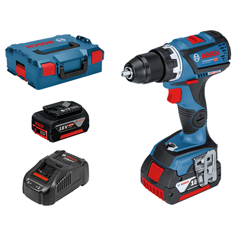 Masina de gaurit/insurubat cu 2 acumulatori 18V 6.0 Ah, BOSCH GSR18V-60C