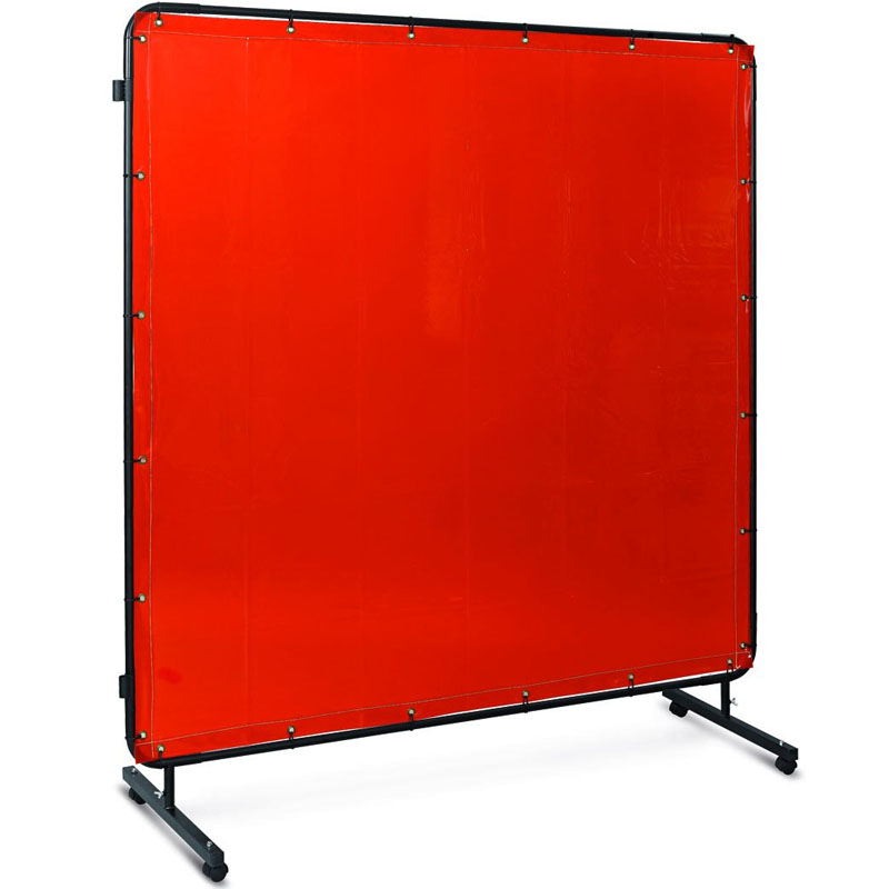 Paravan de protectie pentru sudura cu suport Telwin, rosu