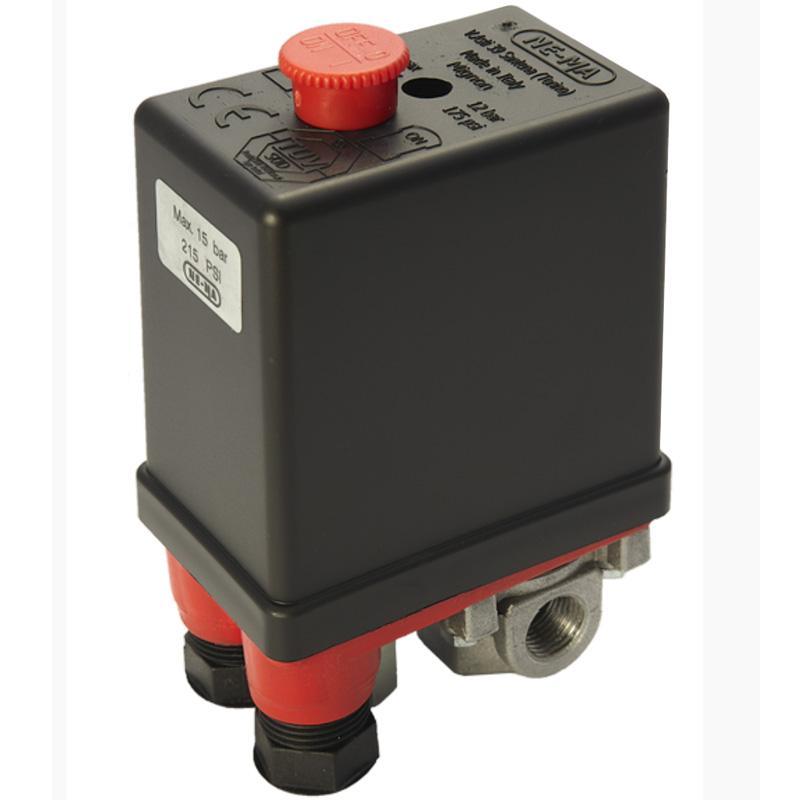 Presostat FIAC 15bar 4 iesiri, pentru compresoare trifazate si monofazate, NE-MA