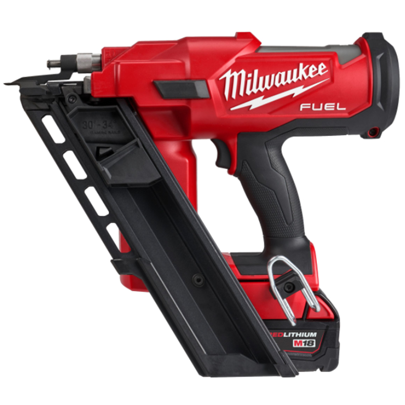 Pistol pentru cuie cu acumulatori Milwaukee M18FFN-502C, 18V, 2x5.0Ah, 50-90mm