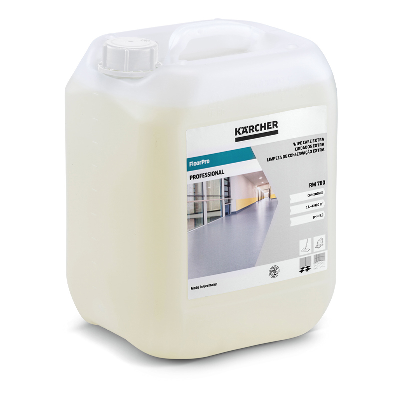 Detergent lichid pentru pardoseli, Wipe Care Extra Karcher, 10 L, tip RM 780
