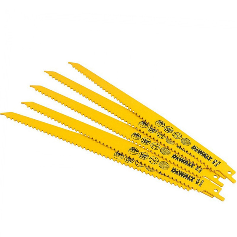 Set 5 panze (lame) bimetal pentru lemn, 228 mm, DeWalt DT2349-QZ