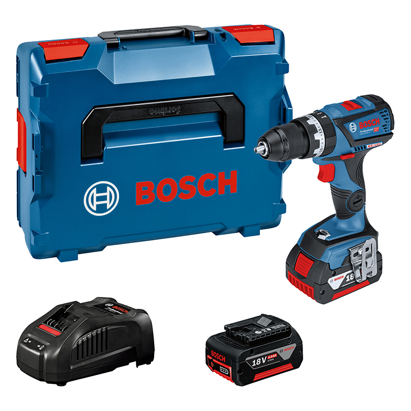 Masina de gaurit/insurubat cu percutie, 18V, 2 x 5.0Ah Li-Ion, 31-60 Nm, tip GSB 18V-60