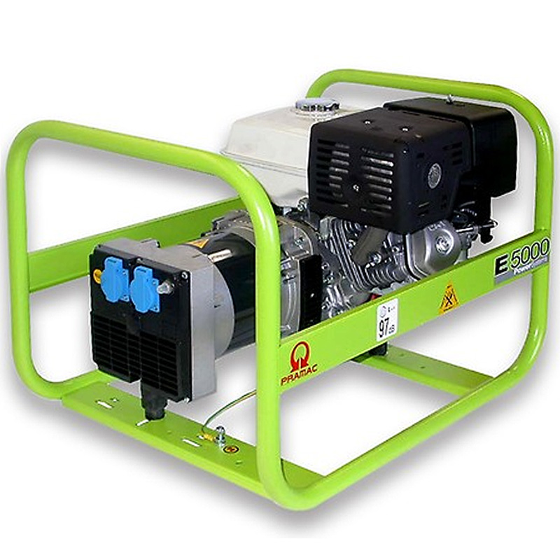Generator de curent monofazat, 4.6 kW, motor Honda, PRAMAC tip E5000 