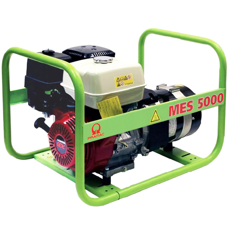 Generator de curent monofazat, 4.6 kW, motor Honda, PRAMAC tip MES5000