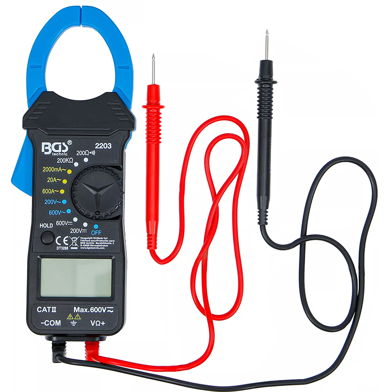 Clampmetru digital, 600V AC / DC, BGS 2203