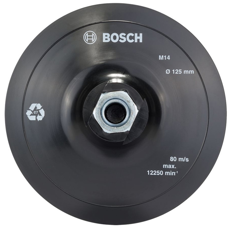 Taler-supert de slefuit cu arici, 125mm, filet M14, BOSCH