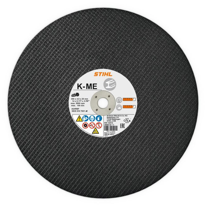 Disc taiere otel, Stihl KM-E 350x20x4.5 mm