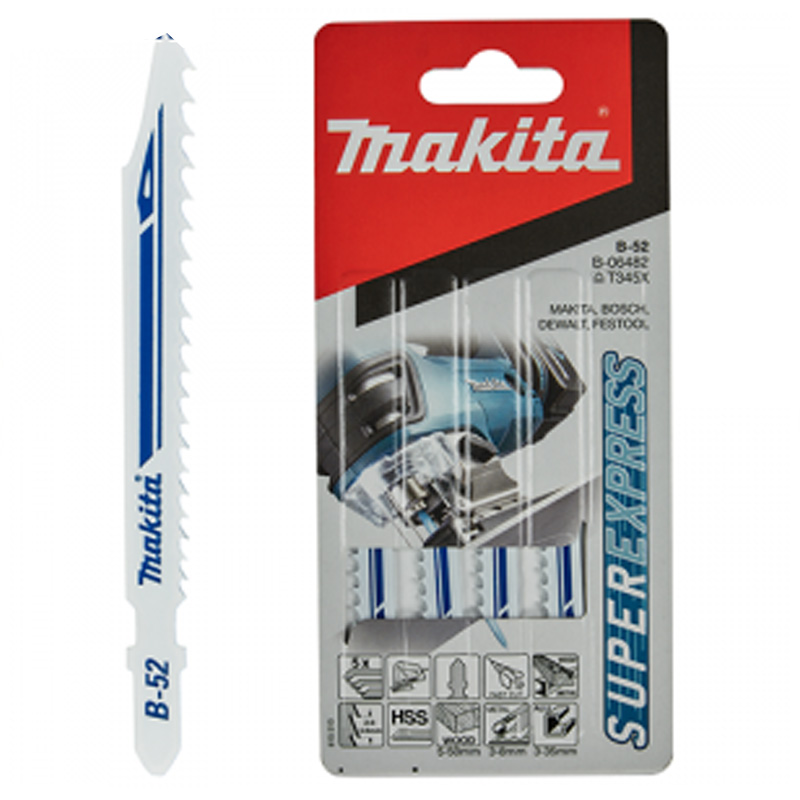 Panze fierăstrău vertical Makita B52 - universale, 75 mm, set 5 buc.