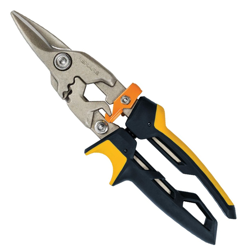 Foarfeca pentru tabla, tip PowerGear™, taietura dreapta, Fiskars