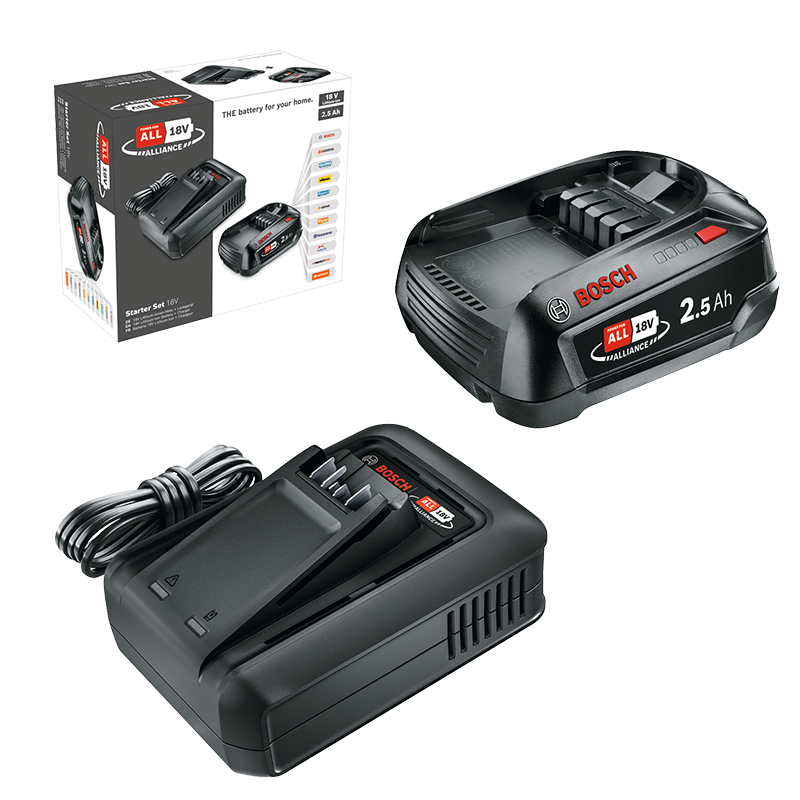 Pachet Bosch 18V POWER FOR ALL, 1x2.5Ah si incarcator AL18V-44