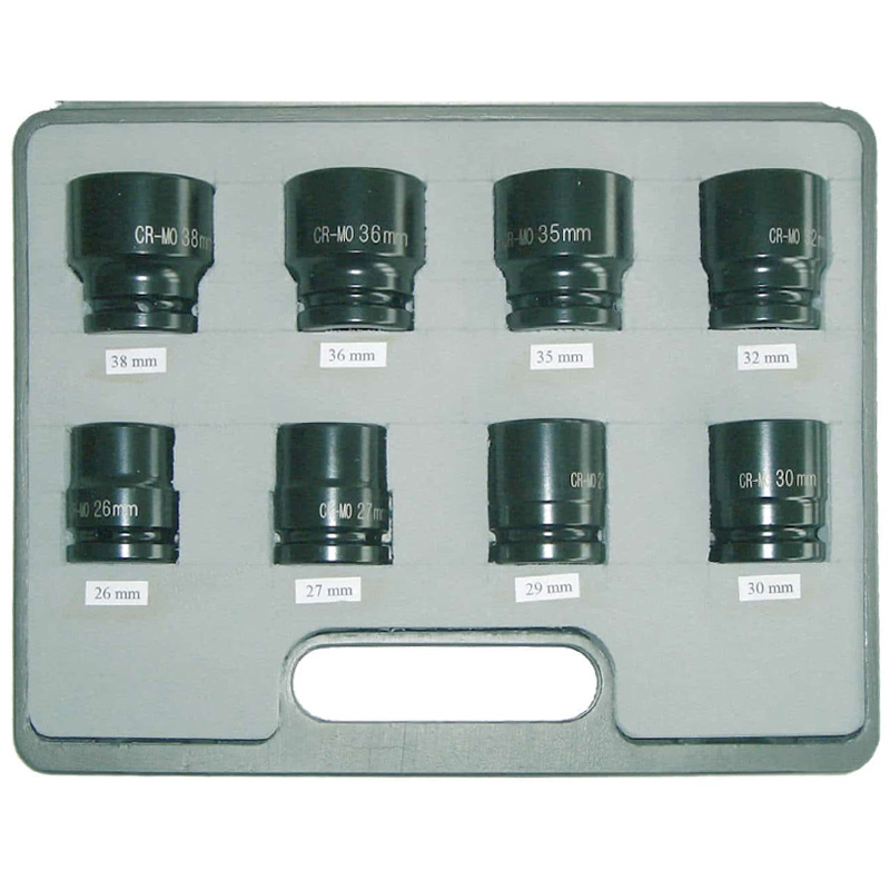 Set 8 chei tubulare de impact 3/4