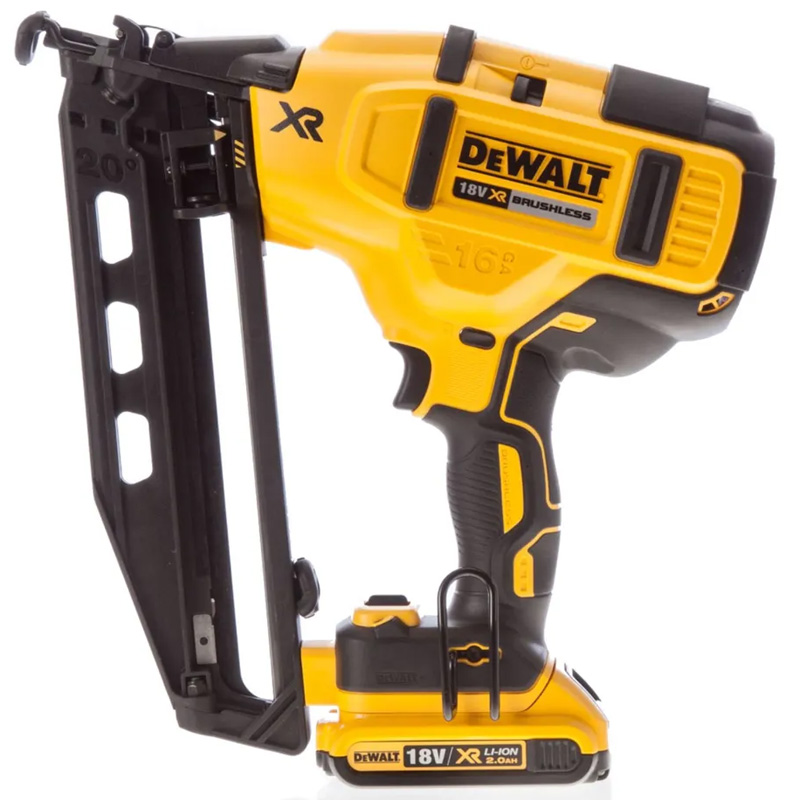 Pistol pentru cuie cu acumulator DeWalt DCN660D2-QW, 18V, 2x2Ah, 32-65mm