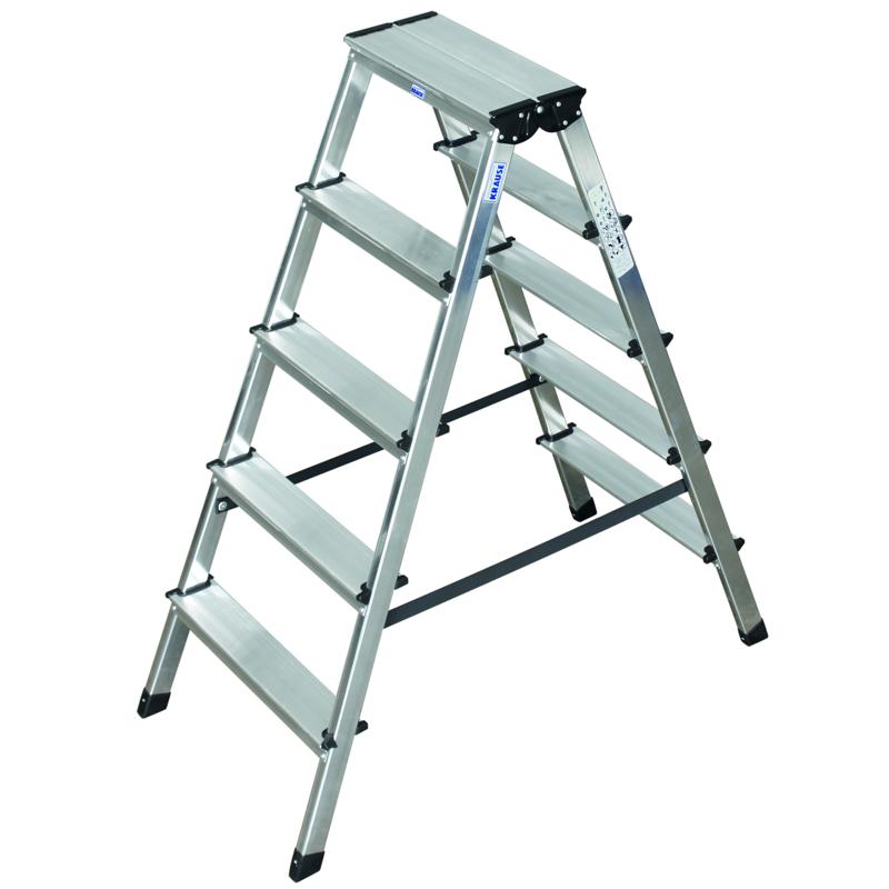 Scară Krause Monto Dopplo dublă 2x5 trepte – stabilitate profesională pentru lucrări sigure