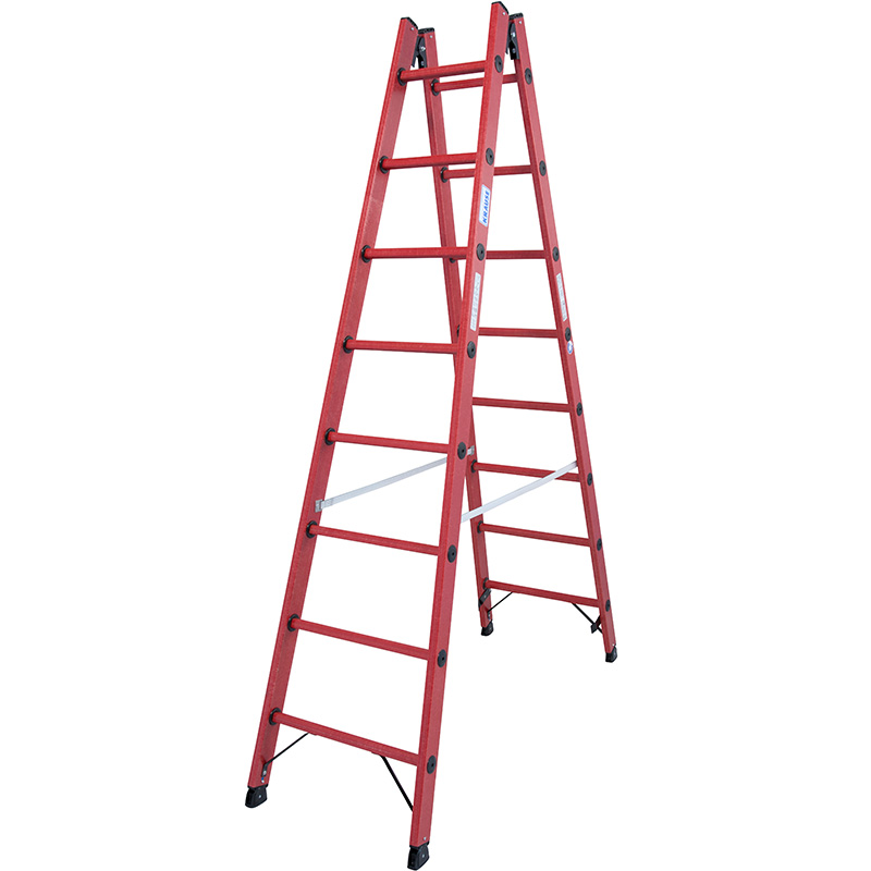 Scara dubla electroizolanta, fibra de sticla, 2x8 trepte, max 28000V