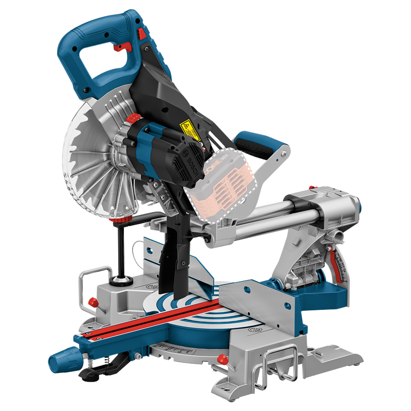 Fierastrau circular stationar cu acumulator 18V (acumulator BITURBO), SOLO, tip GCM 18V-216