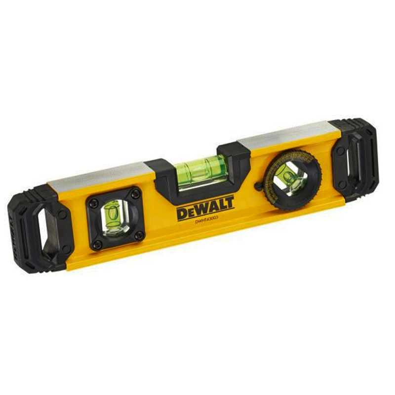 Nivela TORPEDO 25 cm, 3 fiole, magnetica, bula reglabila, DeWALT