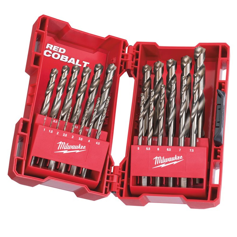 Set 25 burghie pentru metal HSS-G Cobalt, 1-13 mm, pas 0,5mm, Milwaukee