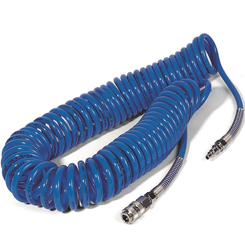 Furtun de aer din poliuretan SH98, 8m, 8x12, cuple rapide FIAC