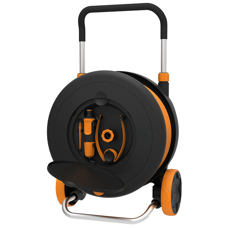 Set tambur udare Waterwheel (L) cu 30m furtun, Fiskars