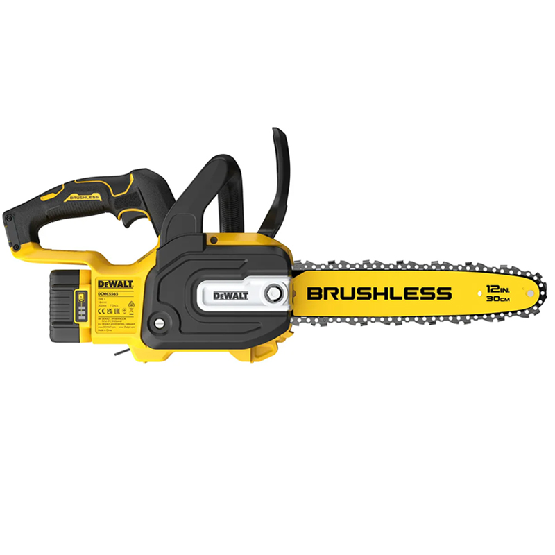 Fierastrau cu lant cu acumulator DEWALT DCMCS565P1-QW, 18V, 5.0 Ah, 30 cm, brushless