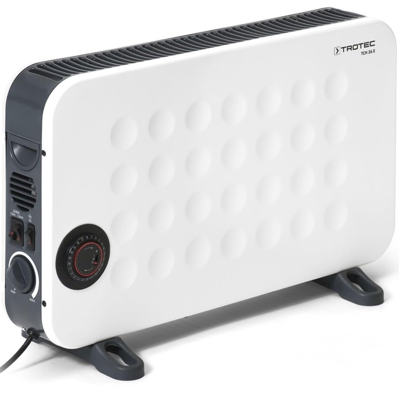 Convector electric TROTEC TCH 26E DESIGN - 2000W, termostat, programator 24h