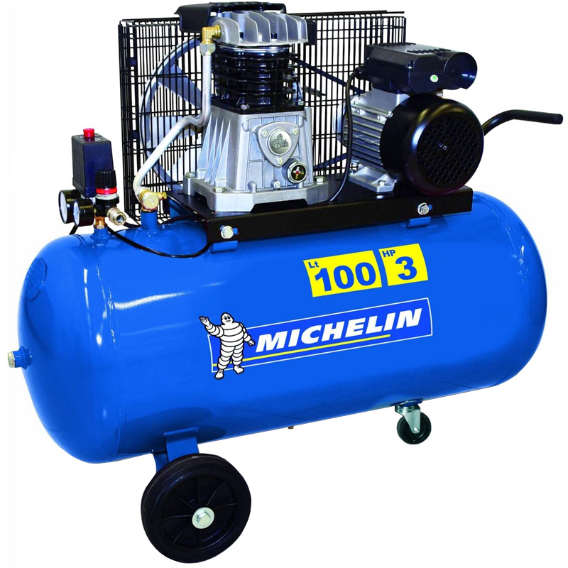 Compresor monofazat profesional, 100l, 400l/min, Michelin MB100/415MC