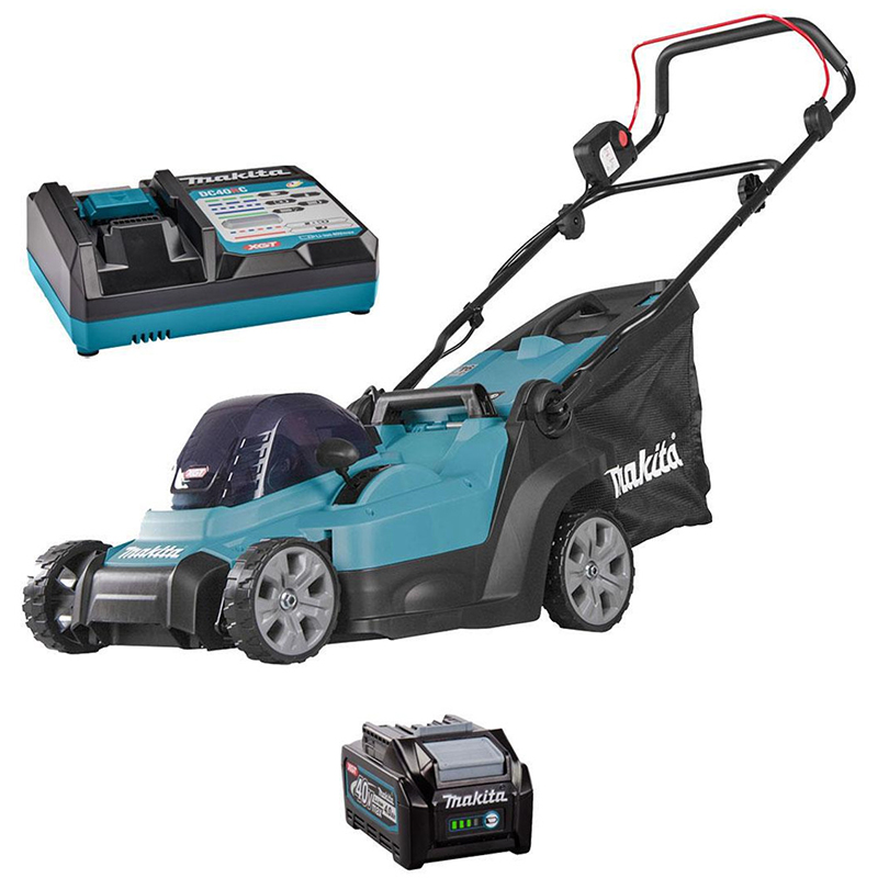 Masina de tuns iarba cu acumulator 1x4.0Ah, 40V, 38cm, Makita, tip LM003GM103, incarcator rapid