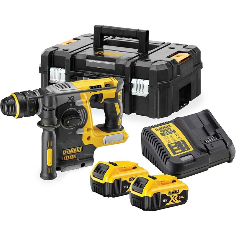 Ciocan rotopercutor SDS-plus, 3 moduri de lucru, 18V XR Li-Ion, 2 x 5.0Ah, brushless, DeWALT DCH273P2T-QW