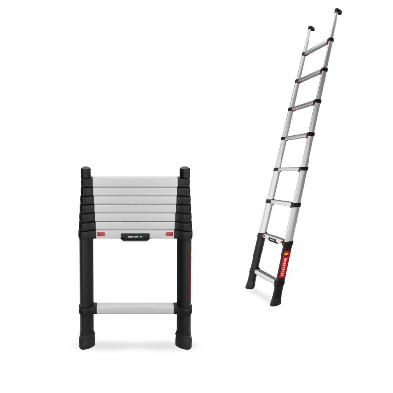 Scara telescopica, Telesteps, lungime extinsa 2.6m, 8 trepte 40mm, tip Prime-Line 2.6