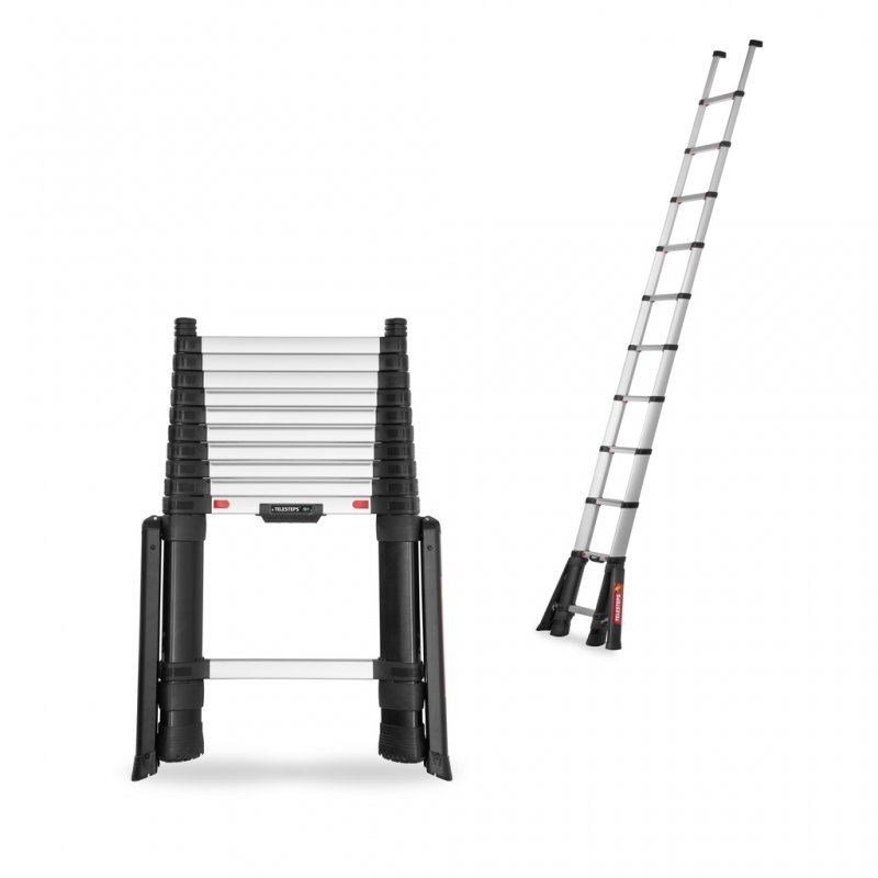 Scara telescopica, Telesteps, lungime extinsa 3.5m, 11 trepte 80mm, cu stabilizatoare, tip Prime-Line 3.5S