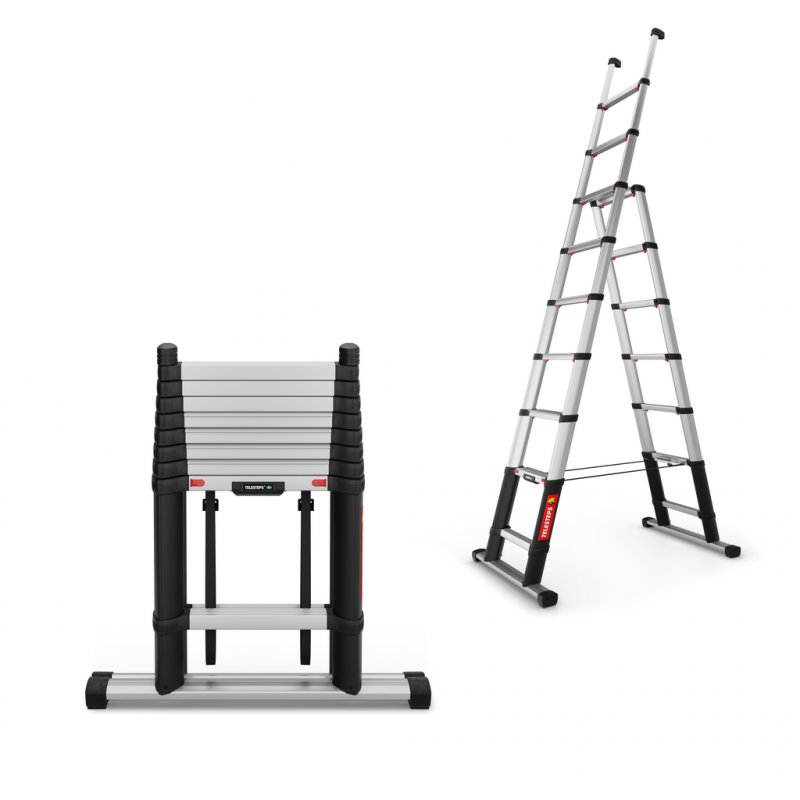 Scara telescopica multifunctionala, Telesteps, 3.0m, 9 trepte 80mm, tip Combi-Line 3.0