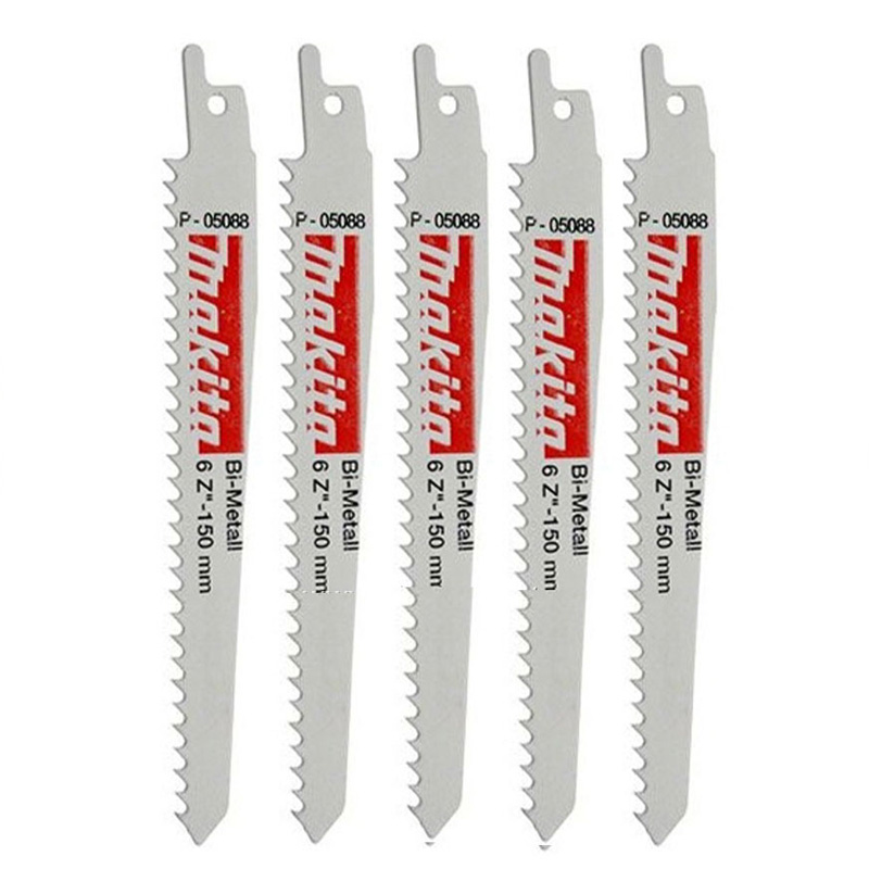 Set 5 panze pentru fierastraie sabie, 150 mm, Makita tip P-05088