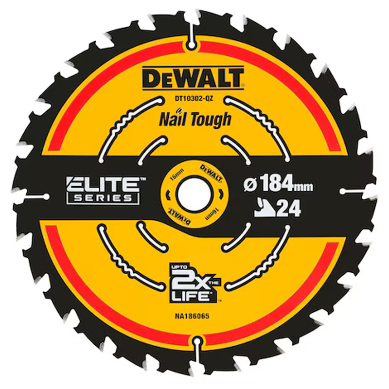 Disc (panza) pentru fierastrau circular, 184x16x1.65 mm, 24 dinti (taiere fina), pentru lemn, tip Dewalt EXTREME