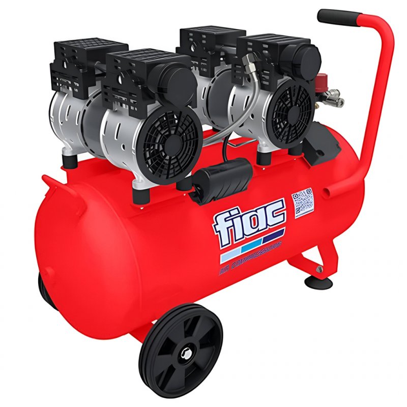 Compresor fara ulei, insonorizat, FIAC tip SUPERSILENT 50/2 DUPLEX