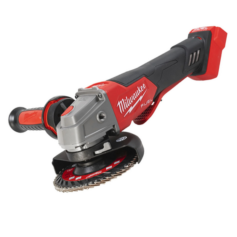 Polizor unghiular 125 mm cu turație variabila, franare si comutator tip clapeta M18 FUEL™, cu acumulatori 18V, SOLO, M18FSAGV125XPDB-0X MILWAUKEE