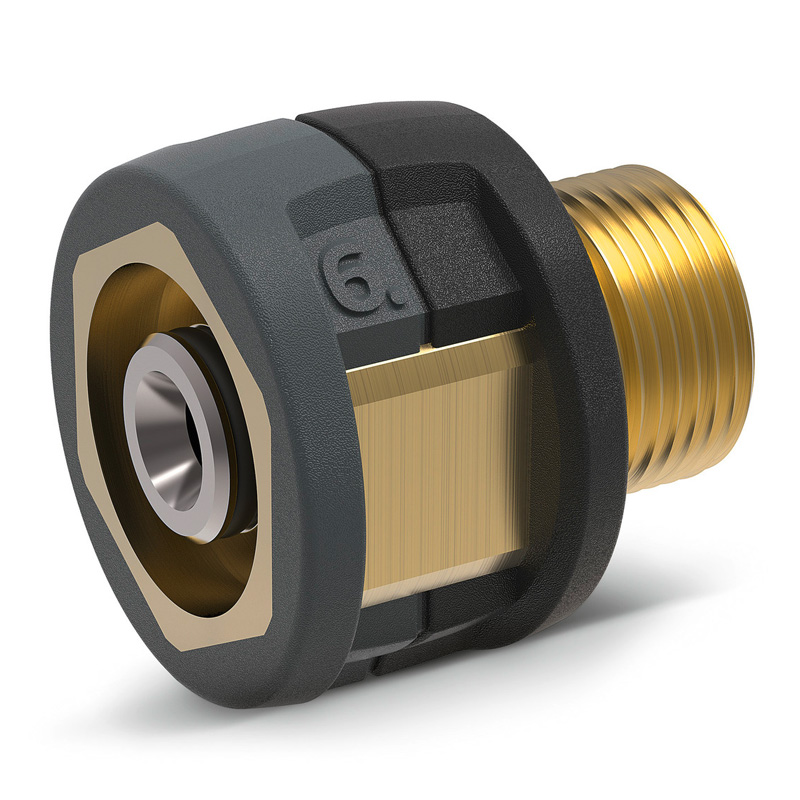 Adaptor EASY!Lock din alama, Karcher tip 6, TR22IG-M22AG, pentru gama HD si HDS (2xM22)