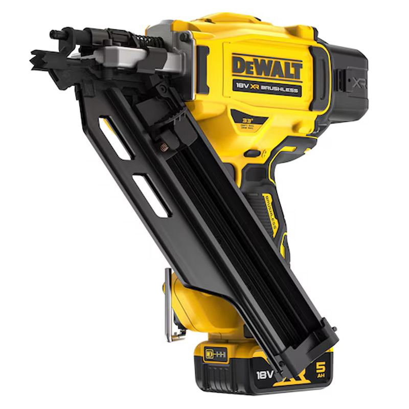 Pistol pentru cuie cu acumulatori Dewalt DCN930P2-QW, 18V, 2 x 5.0 Ah, 90 mm