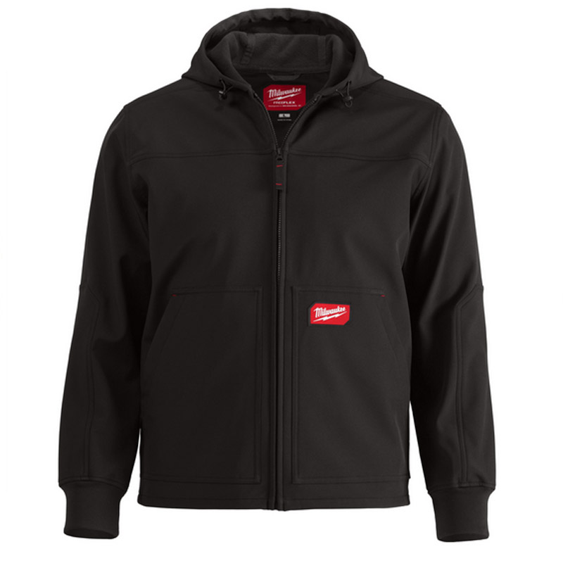 Jacheta Softshell de lucru cu gluga Milwaukee, FREEFLEX, negru, marimea L