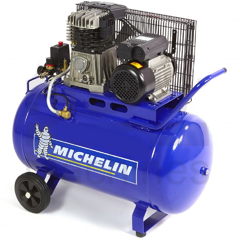 Compresor monofazat profesional, 100l, 350l/min, MICHELIN MB100/360