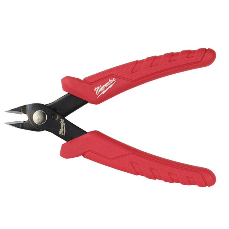 Cleste electronist cu taietura laterala, mini, cu arc, Milwaukee 