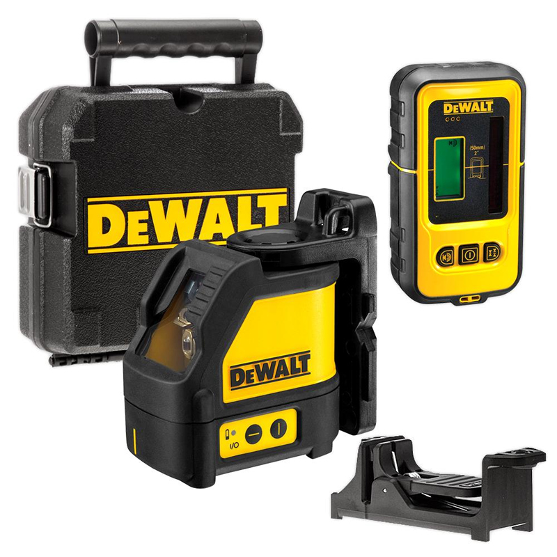 Nivela laser cu linii + receptor DeWalt DW088KD-XJ