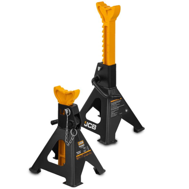 Set 2 suporti (capre) de sustinere 3 tone cu bolt de siguranta, JCB