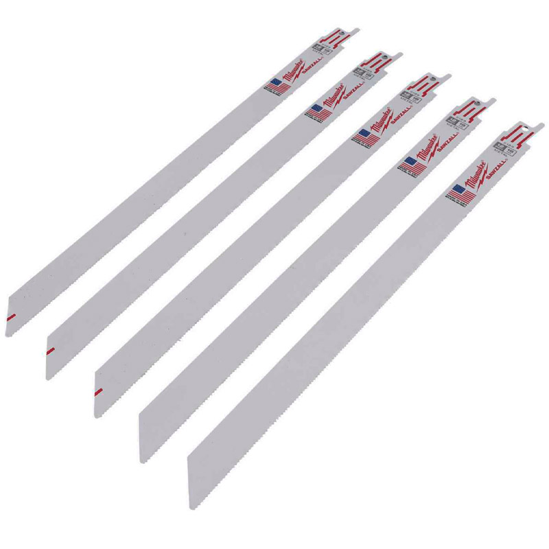 Set 5 panze THIN KERF sabie, pentru metal, 300/0.9 mm, 18 TPI Milwaukee (cod vechi=48005189)
